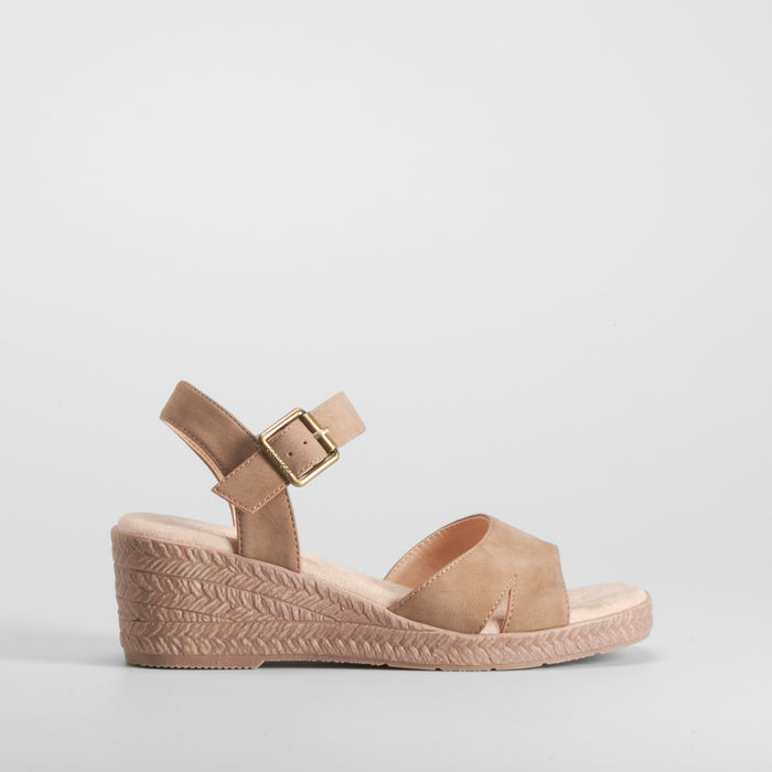Sandalia cuΓ±a Imit yute beige COMFEET