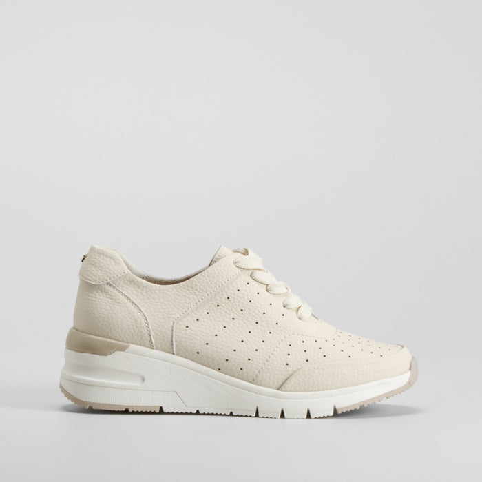 Sneaker cuΓ±a piel blanco roto COMFEET