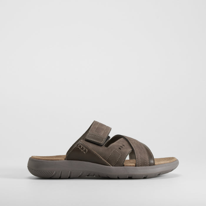 Sandalia Shock Absorber velcro marrΓ³n COMFEET