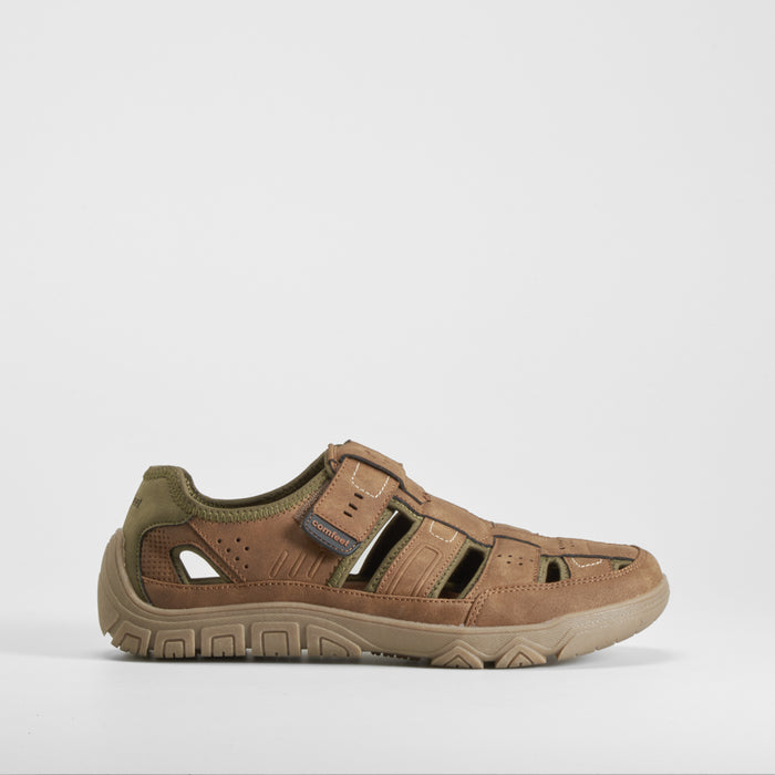 Sandalia cerrada barefoot marrΓ³n COMFEET