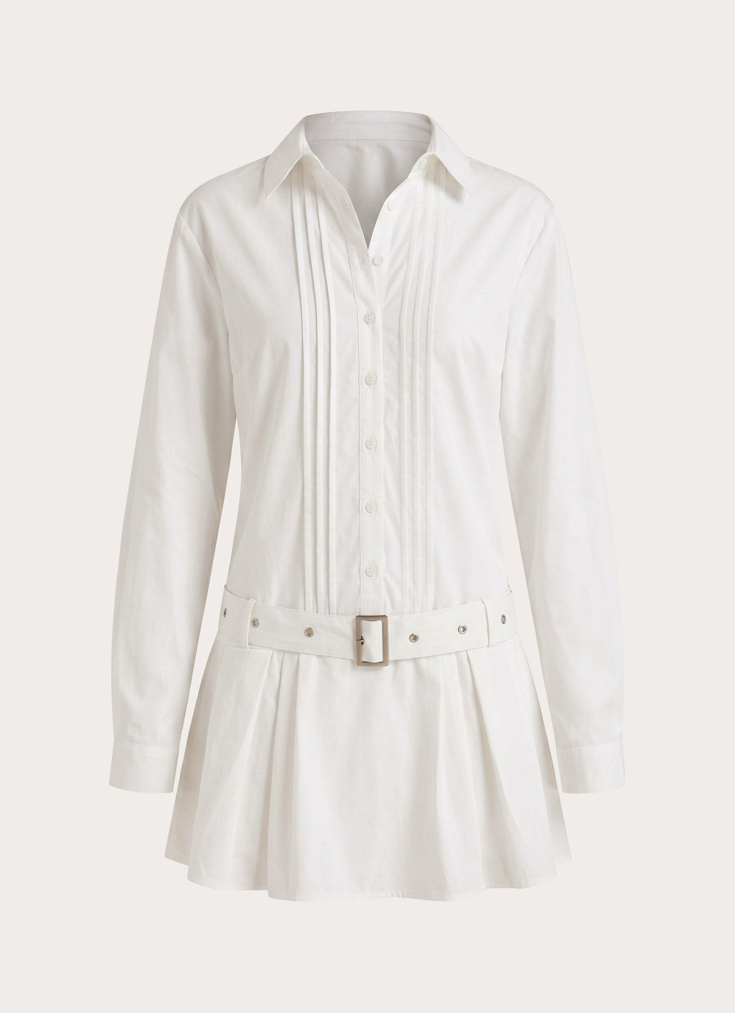Calipso Shirt Dress - White