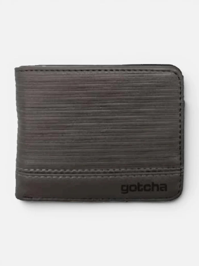 Billetera Gotcha Santa Barabara Gris Topo