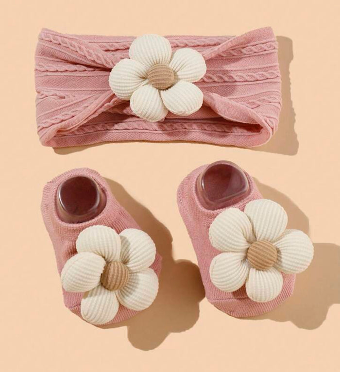 Blooming Wisdom Hazel Headband & Socks Set