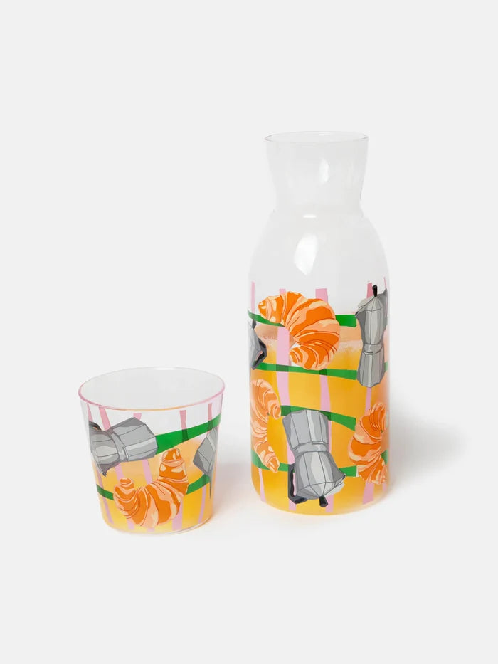 Good Morning Carafe & Drinking Glass Set