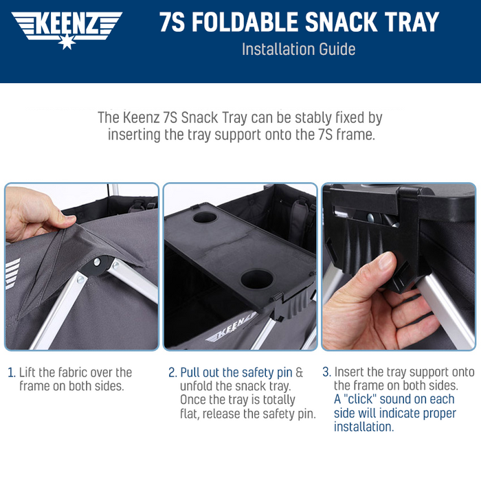 Keenz 7S Foldable Snack Tray