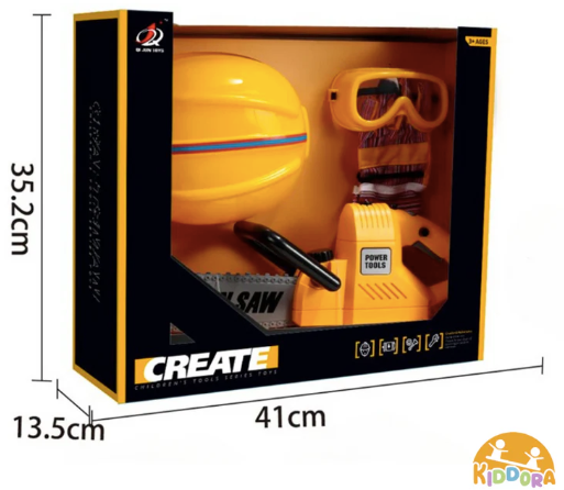Kiddora Toy Chainsaw with Safety Gear