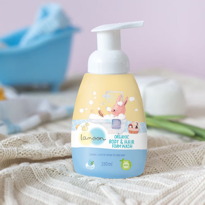 Lamoon Organic Body & Hair Foam Wash 250ml