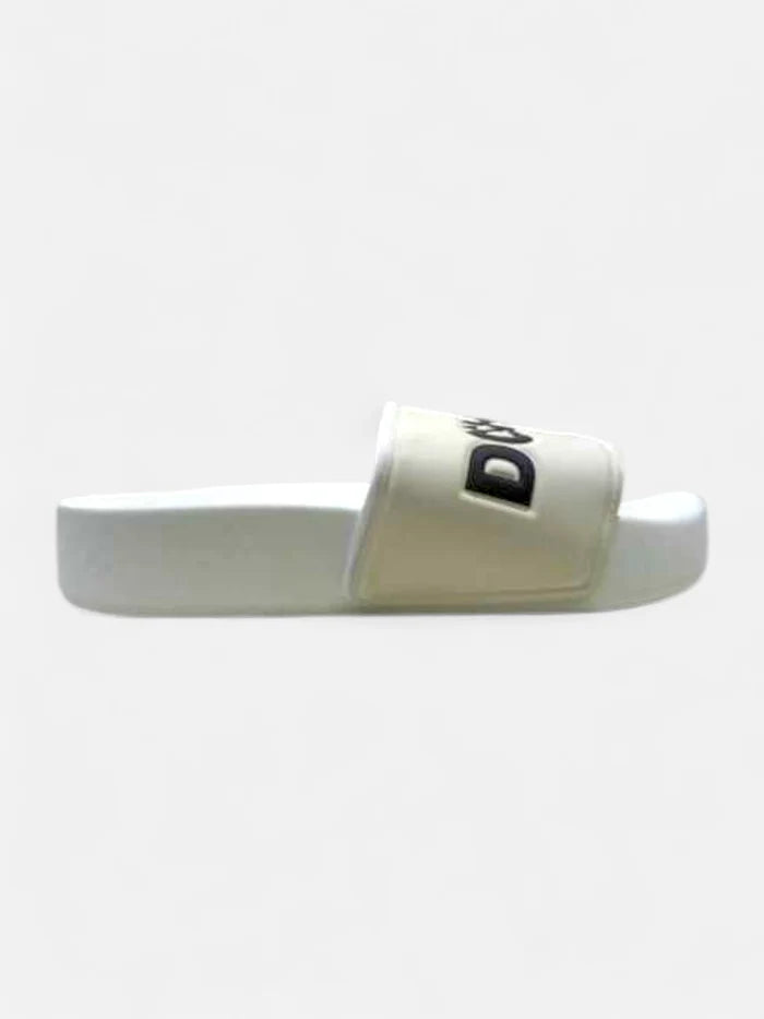 Ojota Mujer DC Slide Platform Blanco Crudo