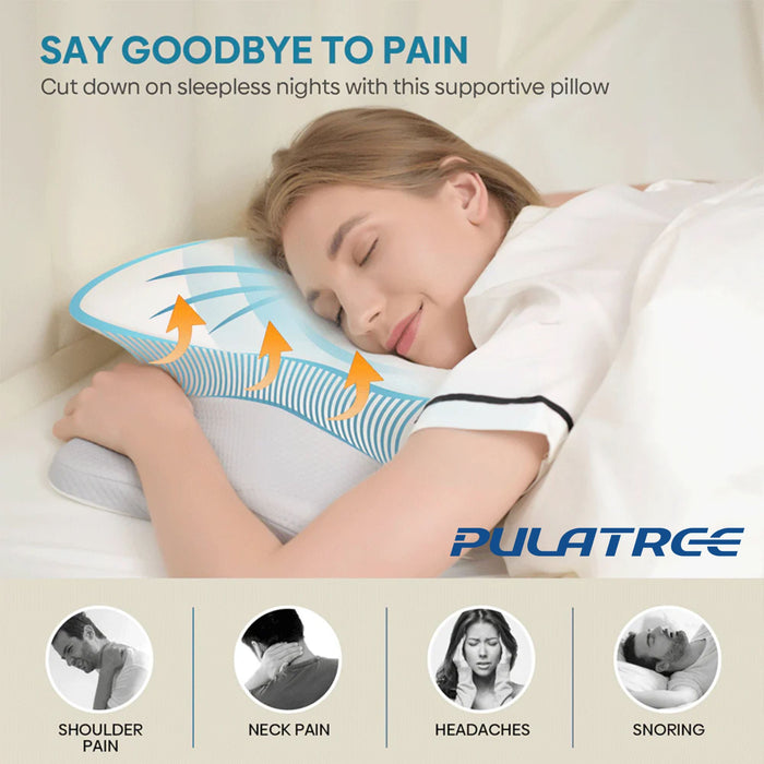 Pulatree Ergonomic Butterfly Pillow