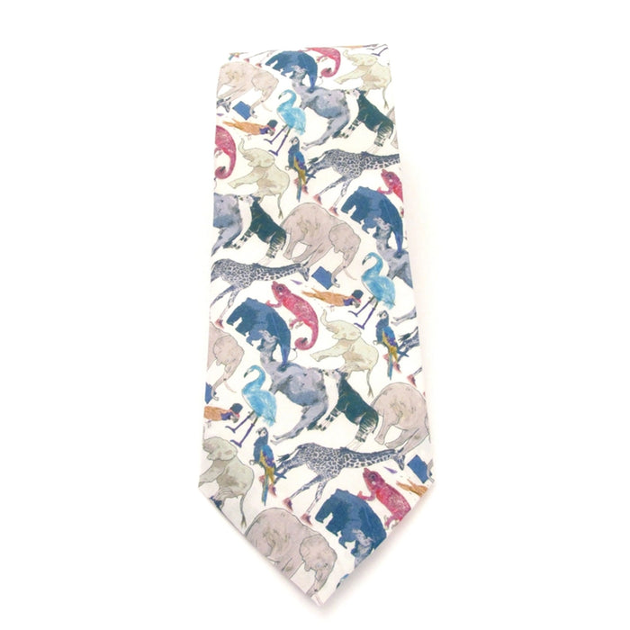 Queue For the Zoo Tie
