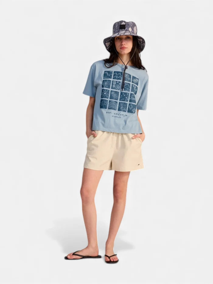 Remera Elepants Mujer Sur Salvaje Celeste Azul