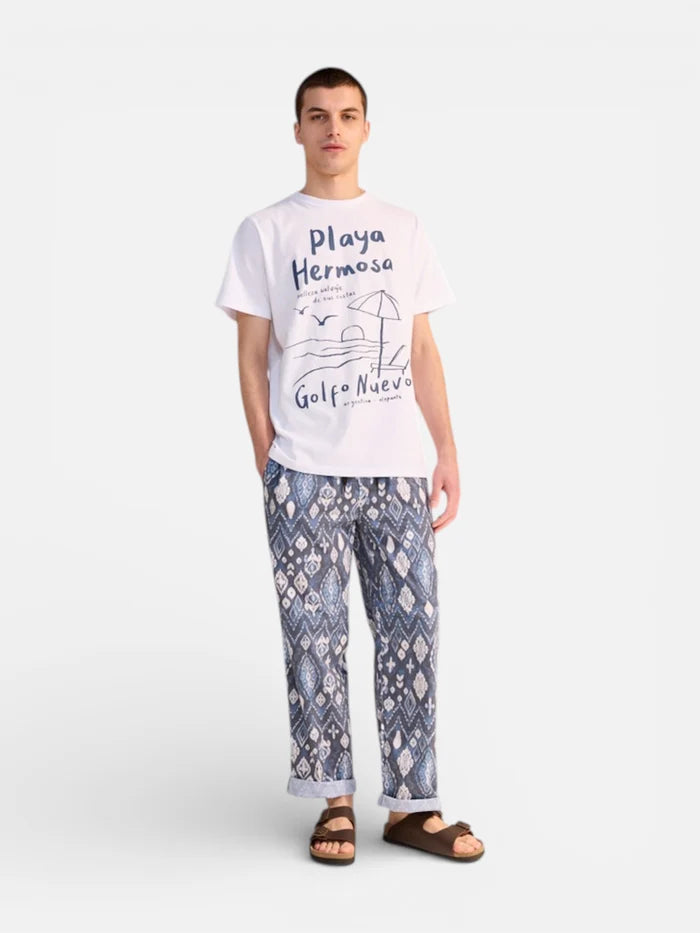 Remera Elepants Playa Hermosa Blanco