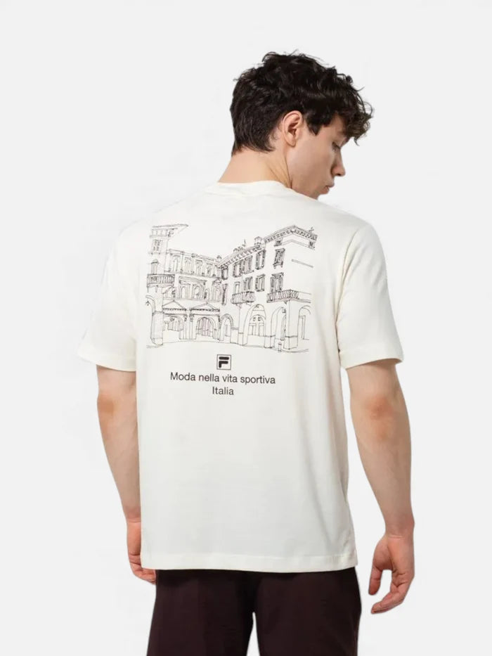 Remera Fila Comfort Italia Drawing Union Classics Crema