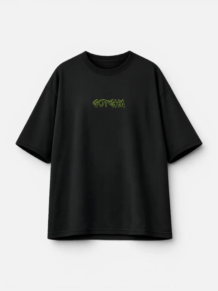 Remera Gotcha Marker Oversize Negro