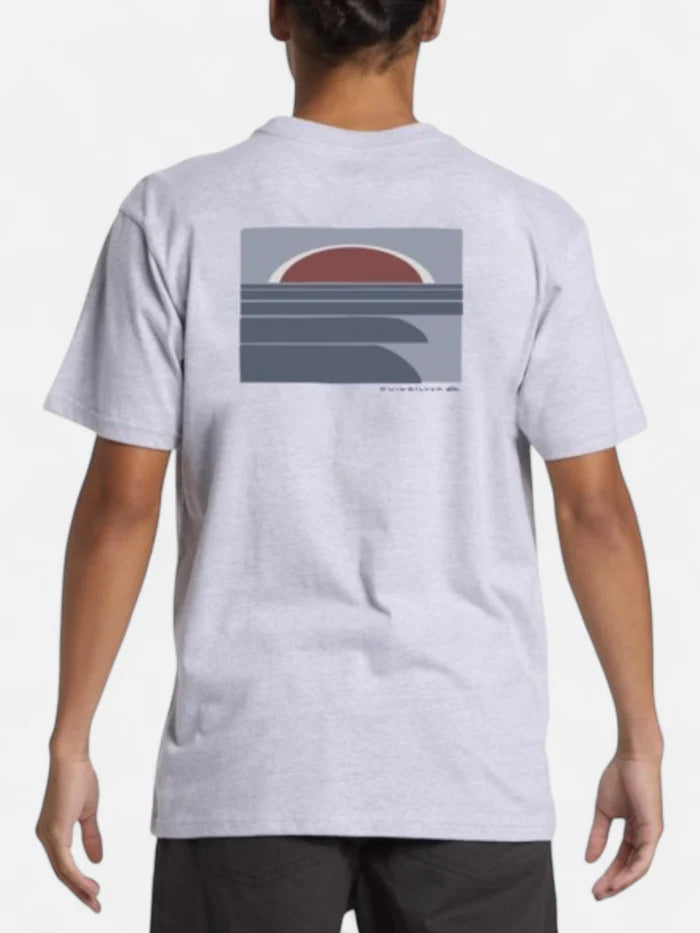 Remera Quiksilver Incoming Vig Gris Claro