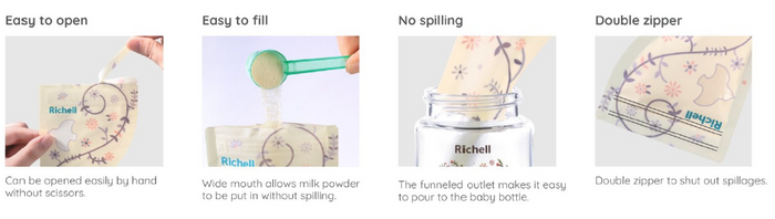 Richell Disposable Powder Bag 30s
