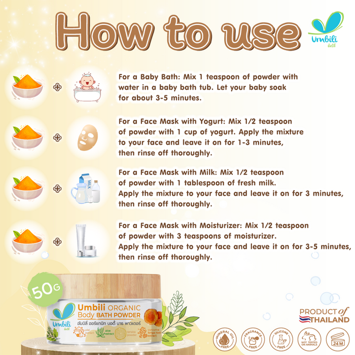 Umbili Turmeric Bath Powder