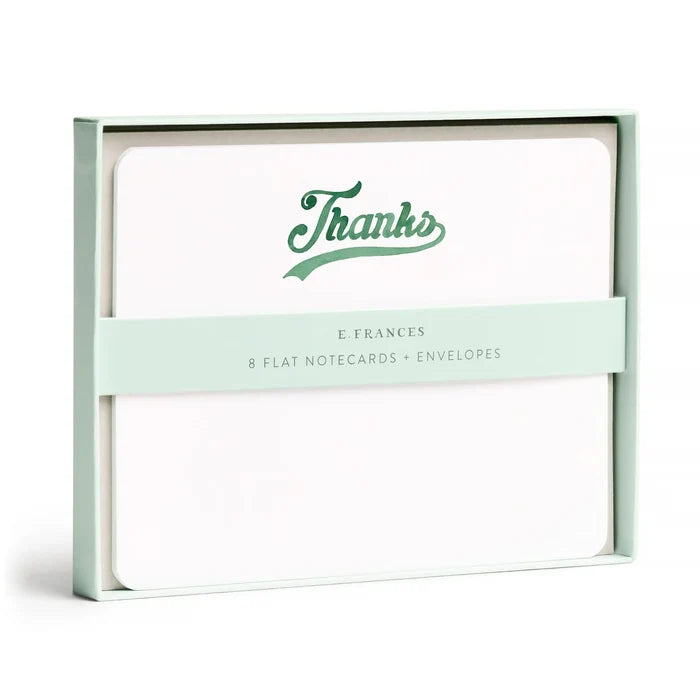 Varsity Thanks Notecard Set