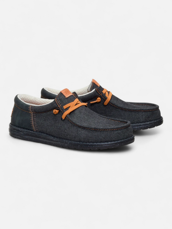 Zapatos Hey Dude Wally Funk Denim Gris