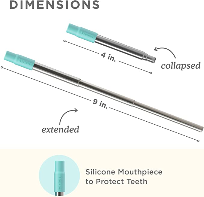 ZOKU Stainless Steel Pocket Straw