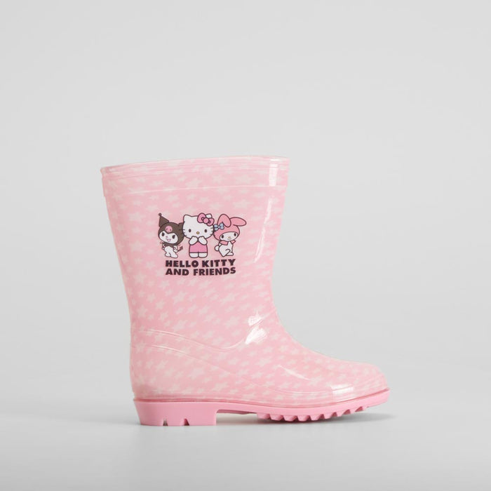 Bota agua goma rosa HELLO KITTY