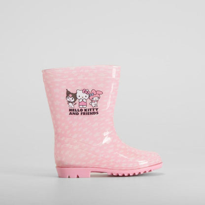 Bota agua goma rosa HELLO KITTY