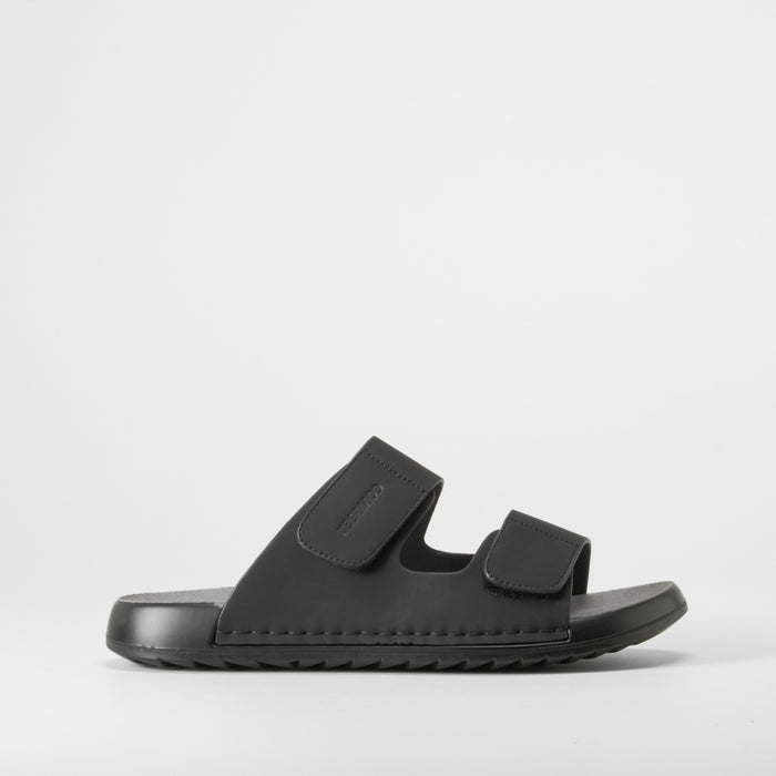 Sandalia bio doble velcro negra COMFEET