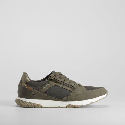 Zapatilla deportiva verde cremallera COMFEET