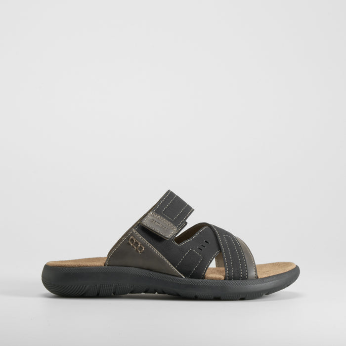 Sandalia Shock Absorber velcro negra COMFEET