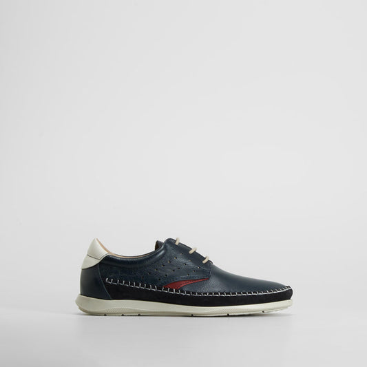 Blucher Kiowa piel azul COMFEET