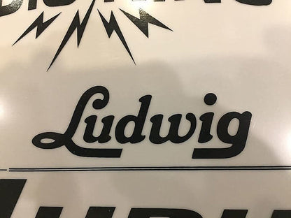 60's Ludwig Black Logo Replacement Sticker (Hi Quality 3M Vinyl!)