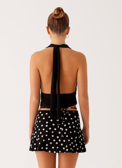 Ashi Cowl Top - Black