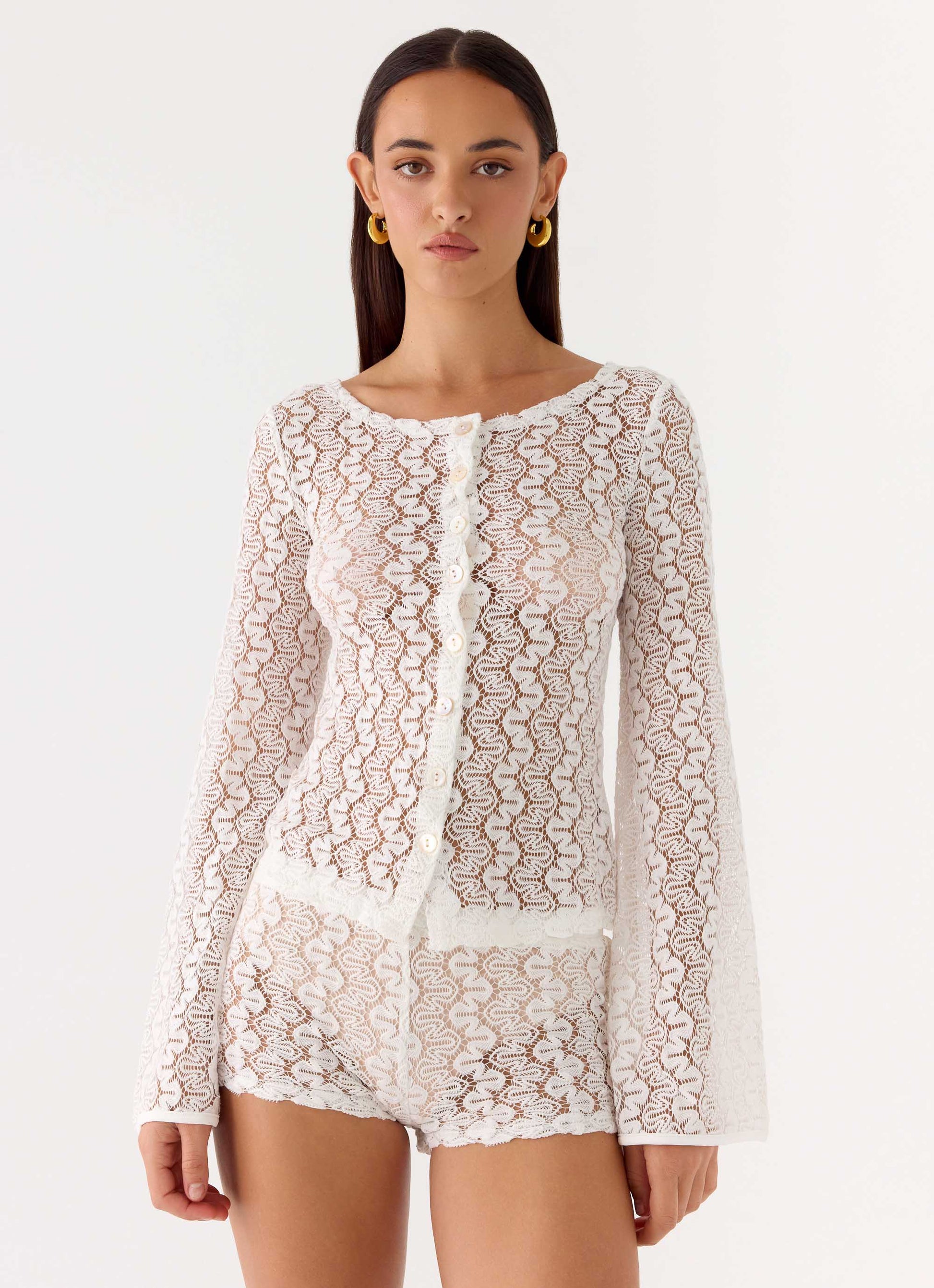 Giselle Mini Shorts - Ivory