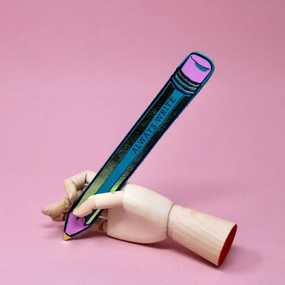 Always Write Pencil Leather Bookmark