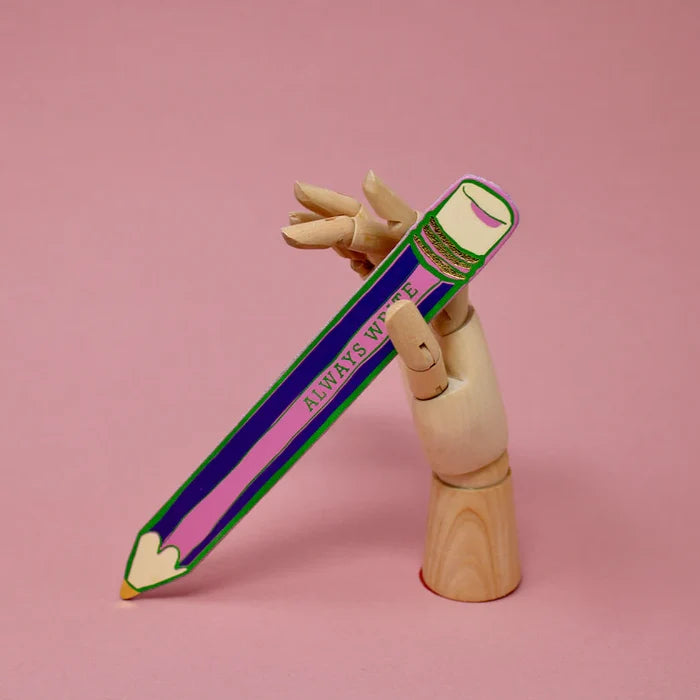 Always Write Pencil Leather Bookmark