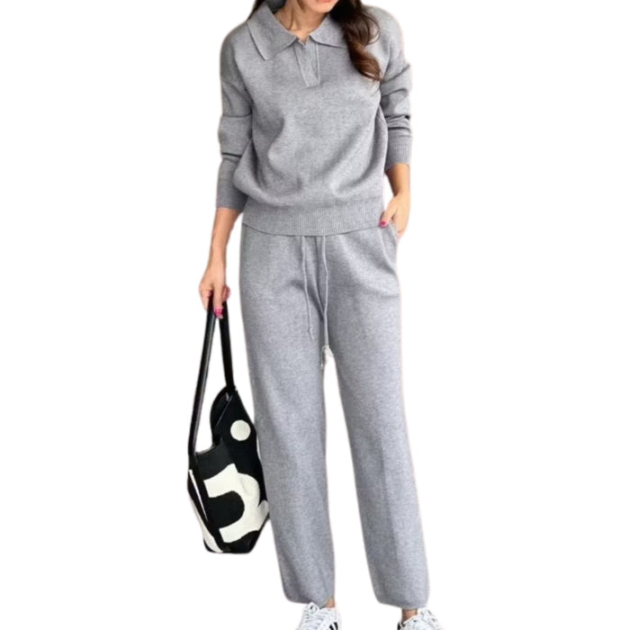 Artse MNL Knitted Long Sleeved Pants Set
