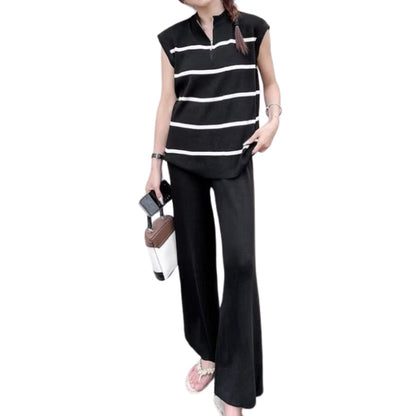 Artse MNL Knitted Stripe Pants Coordinates