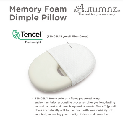 Autumnz Memory Foam Baby Pillow with Tencel Cover
