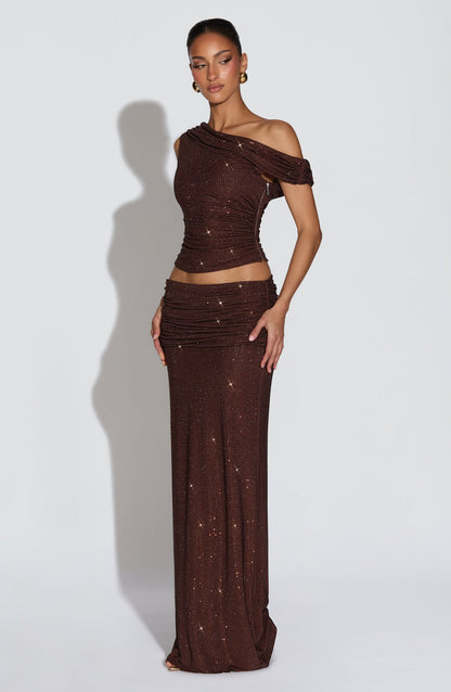 Aveda Top - Plum Brown