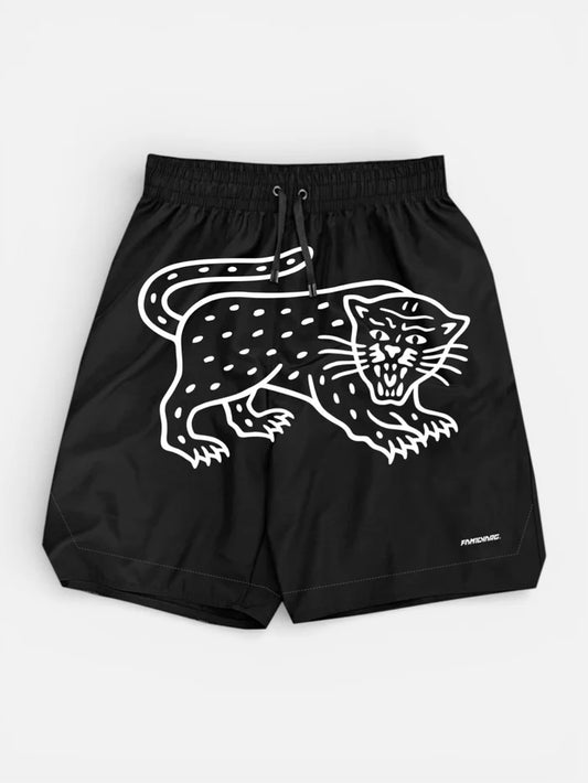 Bermuda Short Familyarg Panther Rustico Negro