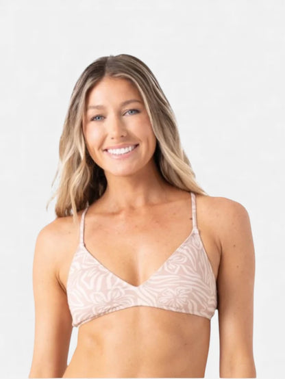 Bikini Roxy Wild Thing Athletic Tri Beige