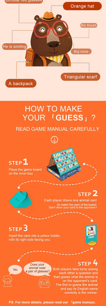 [BODEGA SALE] Mideer Guess the Animals Boardgame