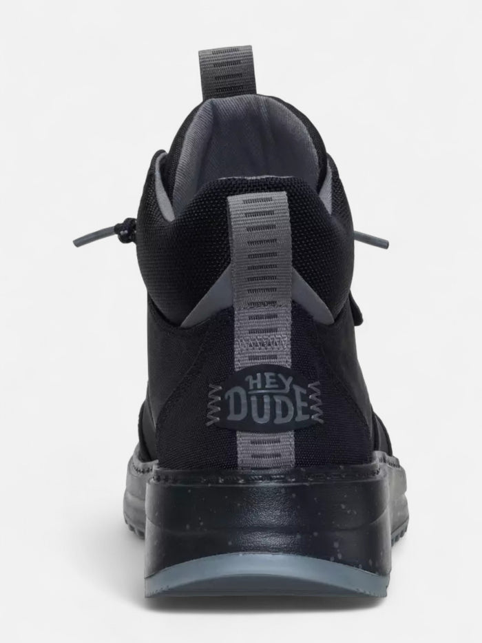 Botas Hey Dude Tahoe Nylon Negro Gris