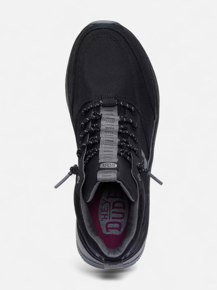Botas Hey Dude Tahoe Nylon Negro Gris