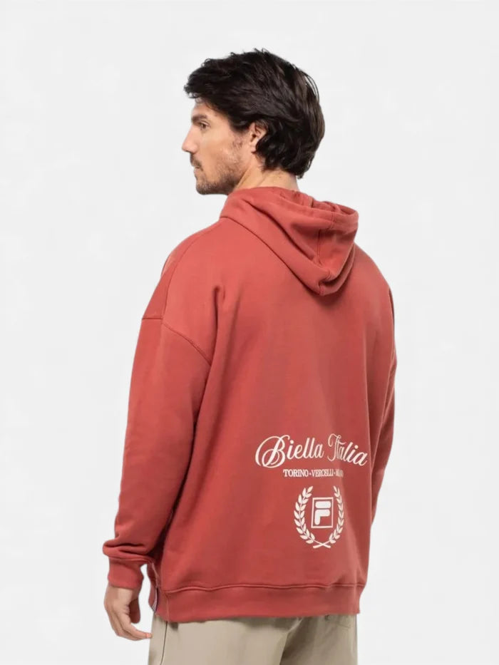 Buzo Fila Unisex Tour Oversized Ocre Rojo
