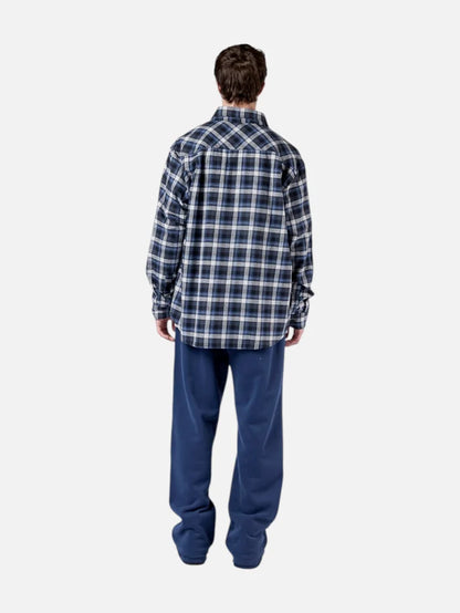 Camisa Elepants Clasica Cuadros Azul