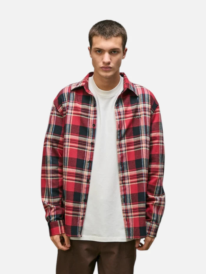 Camisa Elepants Clasica Cuadros Rojo
