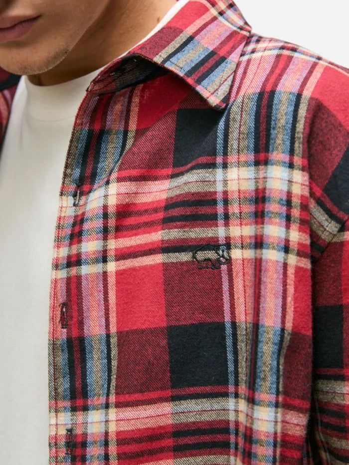 Camisa Elepants Clasica Cuadros Rojo