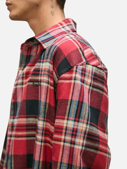 Camisa Elepants Clasica Cuadros Rojo