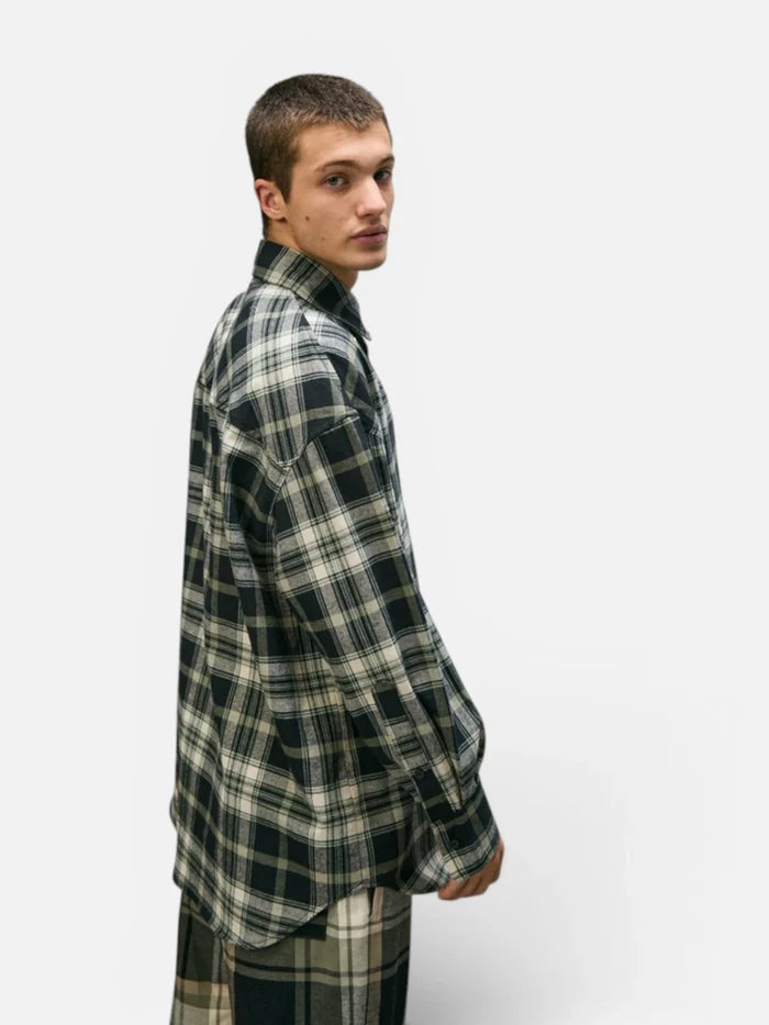 Camisa Elepants Over Viyela Cuadros Negro